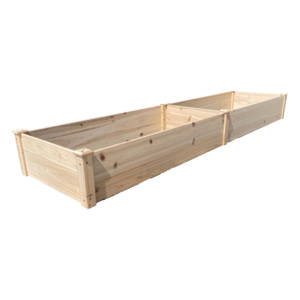 Macetas de madera natural para jardinería, cultivo de verduras, flores, cama de jardín, caja de maceta elevada de madera - Product Image 1