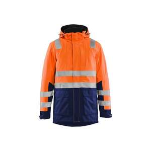 BLAKLADER - 449519875389S Parka de invierno Hi-vis Naranja/Azul marino-EAN 7330509653036 ROPA DE TRABAJO DE LA HI-VIS - Product Image 1