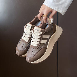 Baskets compensées à plateforme pour femmes, mode automne-hiver, à <span class=keywords><strong>talon</strong></span> épais, décontractées, respirantes et confortables pour la marche et le <span class=keywords><strong>tennis</strong></span> - Product Image 6