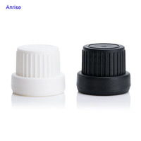 18mm Noir Blanc Plastique Inviolable Insert Protecteur Distributeur Vis Couvercles Fermetures Capuchon pour Bouteilles d'Huiles Essentielles