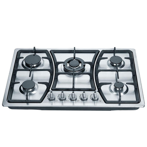 Cocina de <span class=keywords><strong>Gas</strong></span> de Acero Inoxidable con 5 Quemadores Integrados, Fabricada en China, con Encendido Eléctrico Automático para Uso Comercial en Hoteles y <span class=keywords><strong>Cocinas</strong></span> - Product Image 1