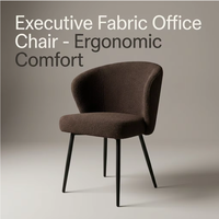Chaises de salle à manger ergonomiques en tissu velours rembourré avec pieds en métal, style nordique minimaliste, pour salon