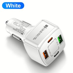 ที่ชาร์จในรถยนต์อัจฉริยะ 38W PD Type C ชาร์จเร็วแบบคู่ USB-A และ USB-C รองรับการชาร์จเร็ว 12V ช่องจุดบุหรี่ ชาร์จเร็วพิเศษ QC สำหรับโทรศัพท์มือถือ - Product Image 1