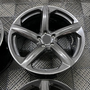 Rines Bku Forged 5x120.65 de Fibra de Carbono para Chevrolet <span class=keywords><strong>Corvette</strong></span> C8 C7 C6 C5 Z06 <span class=keywords><strong>ZR1</strong></span> de 19, 20 y 21 Pulgadas, Rines de Aleación en Negro Brillante - Product Image 5
