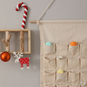 Décoration moderne de la maison personnalisé tissu suspendu blanc compte à rebours calendrier de l'<span class=keywords><strong>avent</strong></span> de Noël - Product Image 3