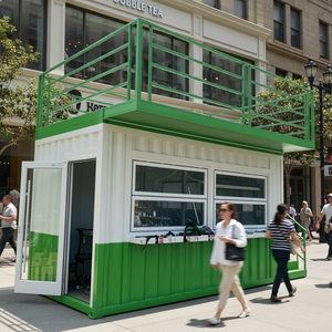 Cafetería en Contenedor Modelo K04, Personalizada, Modular, Prefabricada, Transpirable, de Diseño Moderno, de Doble Planta, con Estructura de Acero, Tipo Ola Grande - Product Image 1