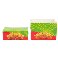 Impresión de logotipo personalizado de fábrica Cajas de embalaje de alimentos para llevar Cajas de pollo frito con patatas fritas y hamburguesas personalizadas