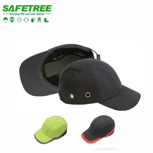 CE EN 812 Quality and Durable Safety Bump Cap Head Protector ABS Shell Baseball Reflective Style Hat