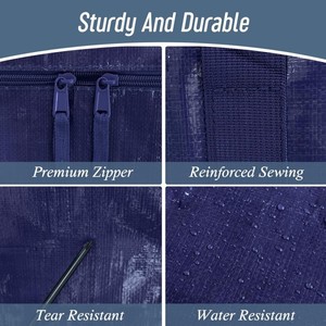 Sacs de rangement pliables en PE/PP tissé, extra-larges, robustes et durables, compressés sous vide, écologiques, pour vêtements et salle de bain - Product Image 2