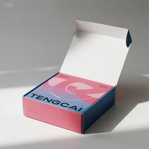 Bán buôn tùy chỉnh thân thiện với môi sóng vận chuyển hộp-có thể tái chế dập nổi Tùy chọn kích thước tùy chỉnh cho vớ may gửi thư - Product Image 3