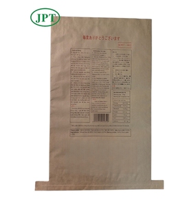 Saco de Papel Kraft Ecológico y Duradero, Impreso en Flexografía, con Base Cosida con Cuerda de Algodón, 10 kg, 20 kg, 25 kg, Biodegradable, con Interior de LDPE para Azúcar - Product Image 1
