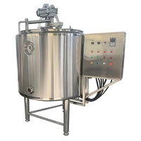 Ligne de production de fromage 500L 1000L 2000L machine de fabrication de fromage mozzarella cuve à fromage