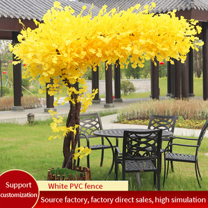 Árbol de <span class=keywords><strong>Ginkgo</strong></span> Artificial de Seda, Árbol de los Deseos, Decoración para Jardín Exterior, Hotel, Escenario, Boda, Decoración de Plantas Verdes - Product Image 4