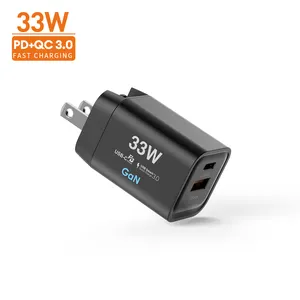 Vina 33W Pd Qc3.0 Gan Cheap Mobile Chargers Mini Multiport Phone Wall Charger For Lenovo for mi charger 33w adapter