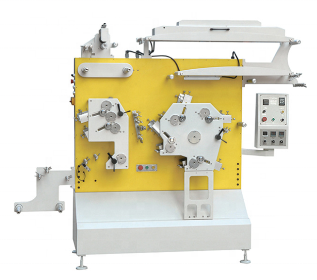 Automatic Cloth Wash Care Label Flexo Printing Machine 6 Colors Satin Ribbon Rotary Printer Flexographic Label Printing Machine