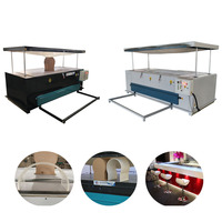 Corian Placage 3D Silicone Membrane sous vide Presse à chaud Machine de thermoformage sous pression en plastique pour surfaces solides PS ABS PET