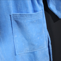 Vente directe usine – Peignoir d'hôtel en coton 100 % avec logo brodé personnalisé, collection en tissu coupé, pour Hilton