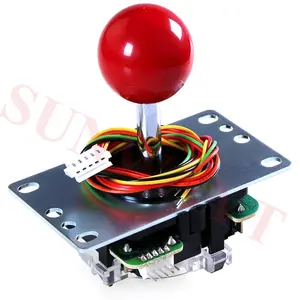 Original Japan Sanwa Joystick JLF-TP-8YT Fighting Rocker With Topball And 5pin Wire for Jamma Arcade Game DIY Part