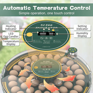WONEGG 52 <span class=keywords><strong>Mini</strong></span> automatico di pollo oca anatra e quaglia incubatore di alta qualità con il ventilatore portatile e motore per le aziende agricole - Product Image 3