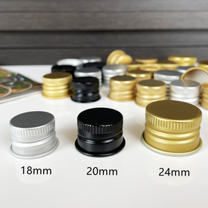 Bán Buôn Bạc 18Mm 20Mm 24Mm 28Mm 32Mm Vòng Nhôm Vít <span class=keywords><strong>Cap</strong></span> Nhựa Kim Loại Vít Mũ Cho Nước Trái Cây Cup Có Nắp Đậy Và Lọ - Product Image 3