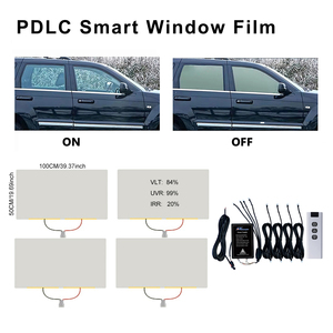 Pellicola Oscurante Intelligente PDLC <span class=keywords><strong>per</strong></span> Finestrini <span class=keywords><strong>Auto</strong></span> con Telecomando, Autoadesiva 50*100CM, Pellicola Elettrica Commutabile <span class=keywords><strong>per</strong></span> Privacy, 4 Pezzi <span class=keywords><strong>per</strong></span> 4 Porte - Product Image 3