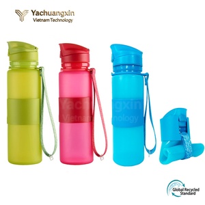 Botella de Agua Deportiva de Plástico Azul con Tapa de Botón a Presión, Diseño a Prueba de Fugas para Senderismo y Camping, Uso Unisex - Product Image 5