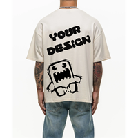 T-shirt Boxy Premium Personnalisé pour Homme, Coupe Oversize à Épaules Tombantes, Style Streetwear, en Coton Lourd, Vêtement Graphique ou Uni, Haut Décontracté