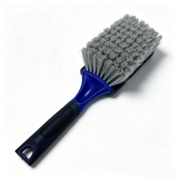 Brosse de lavage de voiture JYM-F12 personnalisée avec manche en plastique, poils doux et durables, outil de nettoyage automobile