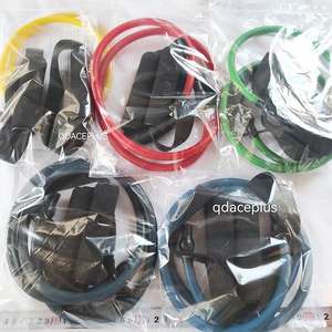 Ensemble de 11 bandes de résistance en latex pour le yoga, l'exercice et le fitness, avec sangles de <span class=keywords><strong>cheville</strong></span> élastiques, boucles d'entraînement, tubes de gym - Product Image 5