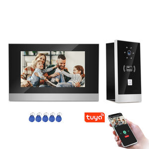 VIDEW 7 אינץ <span class=keywords><strong>Diy</strong></span> המצלמה דלת בל אינטרקום Tuya חכם פעמון מצלמה 7 אינץ מגע מסך 2 חוט וידאו אינטרקום מערכת עבור וילה - Product Image 1