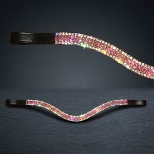 Élégante bride de cheval en cuir sur mesure, bandeau de bridon équestre fait main, équipement d'équitation - Product Image 3