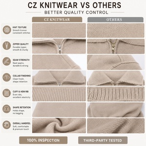 <span class=keywords><strong>Cardigan</strong></span> Oversize da <span class=keywords><strong>Donna</strong></span> in Tinta Unita, Manica Lunga, Maglione Invernale <span class=keywords><strong>con</strong></span> Colletto e <span class=keywords><strong>Cerniera</strong></span>, Stile Casual - Product Image 4