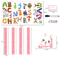 Autocollant mural 3D personnalisé pour cadeau, règle de mesure du tableau de croissance de bébé pour la décoration de chambre d'enfant pour l'industrie maternelle et infantile