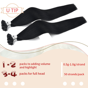 Extensions de cheveux I-Tip de qualité supérieure en gros, 100 % cheveux humains vierges Remy, double épaisseur, pré-collées, kératine italienne, sans perte de cheveux, 50g - Product Image 4