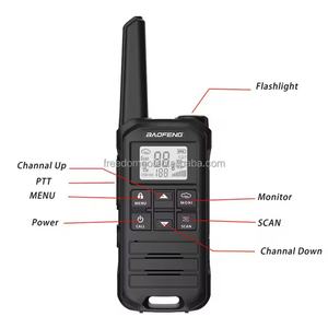 Radio Bidireccional FR-22A sin Licencia para Niños, Walkie Talkie de 2W sin Batería, UHF 400-470MHz, 16 Canales, IPX-1 - Product Image 1