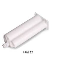 Applicateur en plastique à double barillet de 50 cc toutes tailles, tube de cartouche à double seringue pour la distribution de colle AB