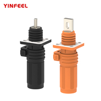 Connecteur de stockage d'énergie 200A/250A/300A DC traversant mur et panneau, borne de connexion rapide IP67 pour armoires de batteries à énergie nouvelle