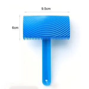 9.5cmx6cm Wood Pattern Painting Tool,Graining Rubber With Handel,Art Painting Tools