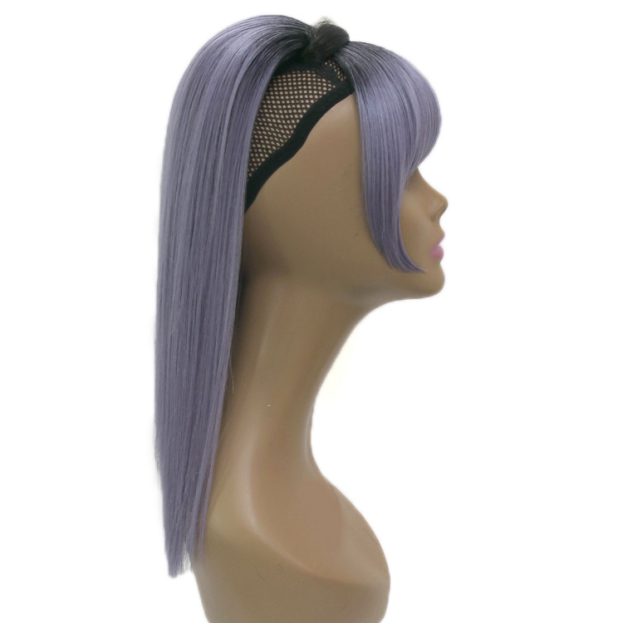 Новинка, Синтетические прямые волосы для наращивания, хвост на шнурке с бахромой челки, шелковистый конский хвост, шелковистые прямые волосы для наращивания