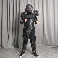 Costume de danse de salon pour homme, robot à écran LED sur la poitrine, lumineux, en spandex/nylon, pour spectacle sur scène, DJ