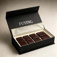 Boîtes cadeaux en chocolat personnalisées avec design gratuit, boîtes d'emballage de qualité supérieure imprimées à l'encre de soja, emballage alimentaire pour bonbons