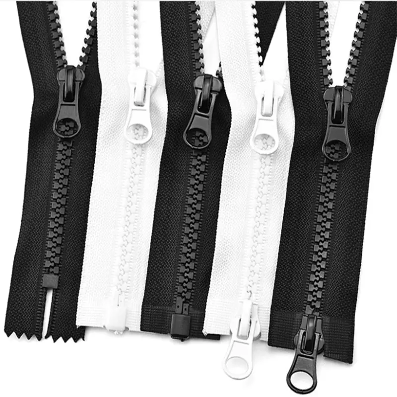 Jaqueta cremalleras plástico zipper 10 8 5 3 vislon zipper fermeture eclair dois sentidos fechar zíperes de resina open end