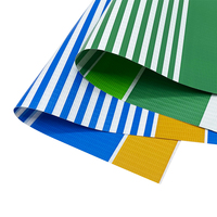 Bâche de terrasse rayée en PVC, rouleau de bâche rayée pour fenêtre, porte, pare-soleil, abri