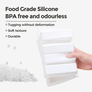 Moule à bâtonnets de fromage en silicone antiadhésif platine sans BPA, 8 cavités rectangulaires, certifié LFGB, de l'usine MUYULINS - Product Image 6