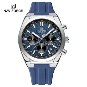 Naviforce8080 Thương Hiệu Mens Thời Trang Sang Trọng Thạch Anh Đồng Hồ Đeo Tay Thể Thao 24 Giờ Và Ngày Hiển Thị Không Thấm Nước Chronograph Đồng Hồ Nam - Product Image 5