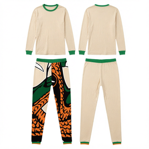Custom <b>Christmas</b> <b>Pajama</b> Set Family <b>Matching</b> Sleepwear Long Sleeve Jogger Pants Printed Winter Loungewear - Product Image 1