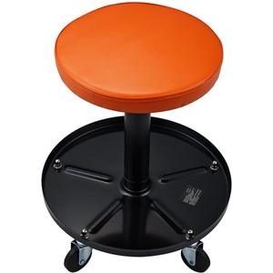 Silla de <span class=keywords><strong>taller</strong></span> de 5 ruedas ajustable, <span class=keywords><strong>taburete</strong></span> mecánico de enredadera de coche, asiento de enredadera neumático rodante, asiento de reparación de coche con bandeja de herramientas - Product Image 1