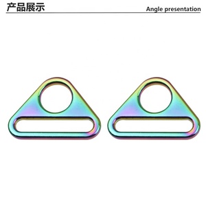 3.2cm Swivel <strong>Clip</strong> D <strong>Ring</strong> Buckles Snap Hook <strong>Adjuster</strong> Triangle With Bar - Product Image 4