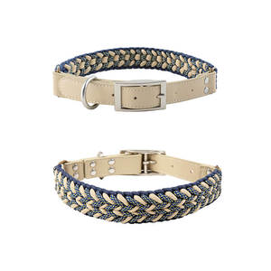Collares <span class=keywords><strong>de</strong></span> perro tejidos a mano en stock personalizados, collares <span class=keywords><strong>para</strong></span> mascotas, cuerdas <span class=keywords><strong>de</strong></span> tracción, cuerdas grandes <span class=keywords><strong>para</strong></span> caminar <span class=keywords><strong>para</strong></span> <span class=keywords><strong>perros</strong></span>, Collar <span class=keywords><strong>para</strong></span> <span class=keywords><strong>perros</strong></span> - Product Image 1