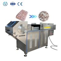 Machine à broyer la viande congelée commerciale à haute efficacité |   Ligne de traitement de viande congelée pour saucisses, hot-dogs et boulettes de viande